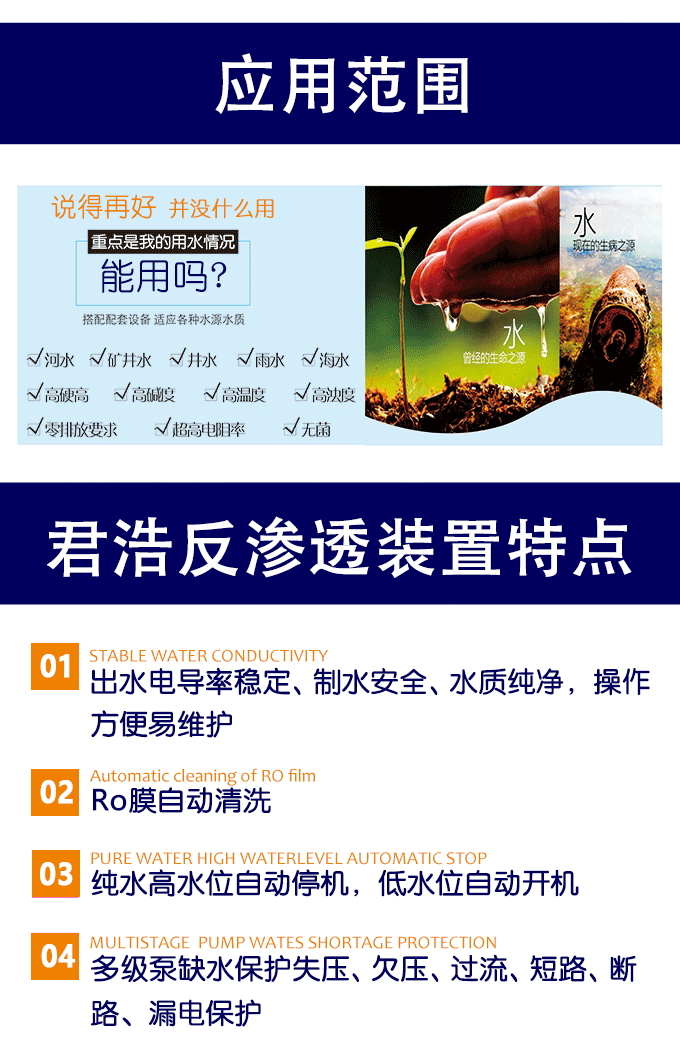 純水設備應用范圍