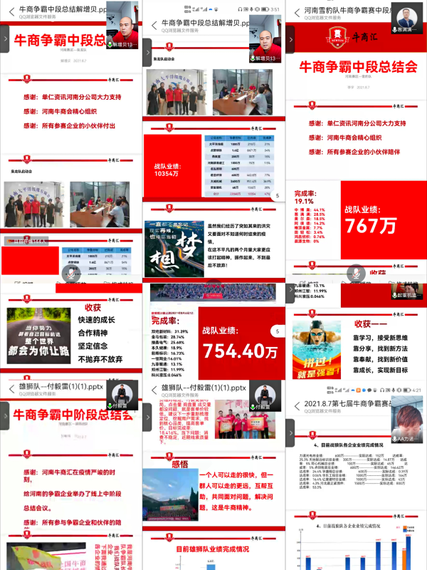 君浩環(huán)保參加河南牛商爭霸賽線上中段總結(jié)會